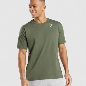 Gymshark Men's Crest T-Shirt (Core Olive)